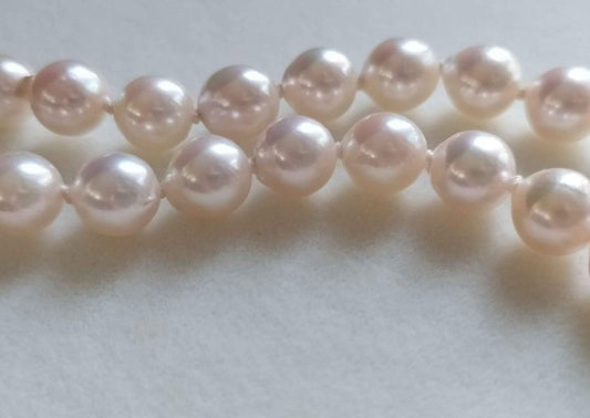 6.4-7mm Genuine Japanese akoya pearls classic necklace