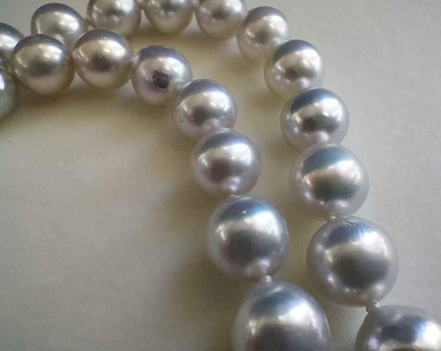 8-8.7mm Genuine Japanese akoya pearls classic necklace
