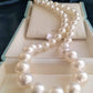 9-11.8mm Genuine South sea white pearls classic necklace 14k gold