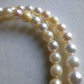 5.0-6.6mm Genuine Japanese akoya round pearls 18k gold necklace/chocker