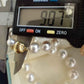 9-11.8mm Genuine South sea white pearls classic necklace 14k gold