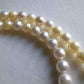 5.0-6.6mm Genuine Japanese akoya round pearls 18k gold necklace/chocker