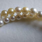 5.0-6.6mm Genuine Japanese akoya round pearls 18k gold necklace/chocker