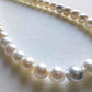 5.0-6.6mm Genuine Japanese akoya round pearls 18k gold necklace/chocker
