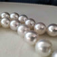 11.9-14.3mm Genuine south sea white pearls classic necklace