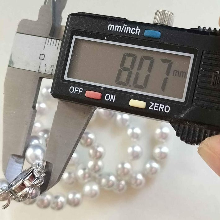 8-8.5mm Genuine Japanese akoya pearls classic necklace