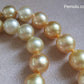 8.4-11.8mm Genuine Golden South Sea Pearls classic necklace