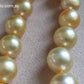 8.4-11.8mm Genuine Golden South Sea Pearls classic necklace