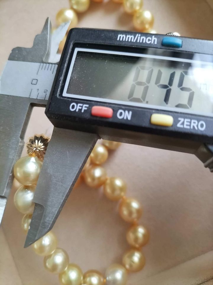 8.4-11.8mm Genuine Golden South Sea Pearls classic necklace